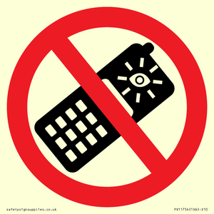 P910 Prohibition: No camera phones